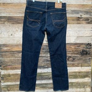 HOLLISTER • 32x30 Slim Straight Dark Wash Jeans